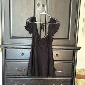 Urban Outfitters black lace mini dress